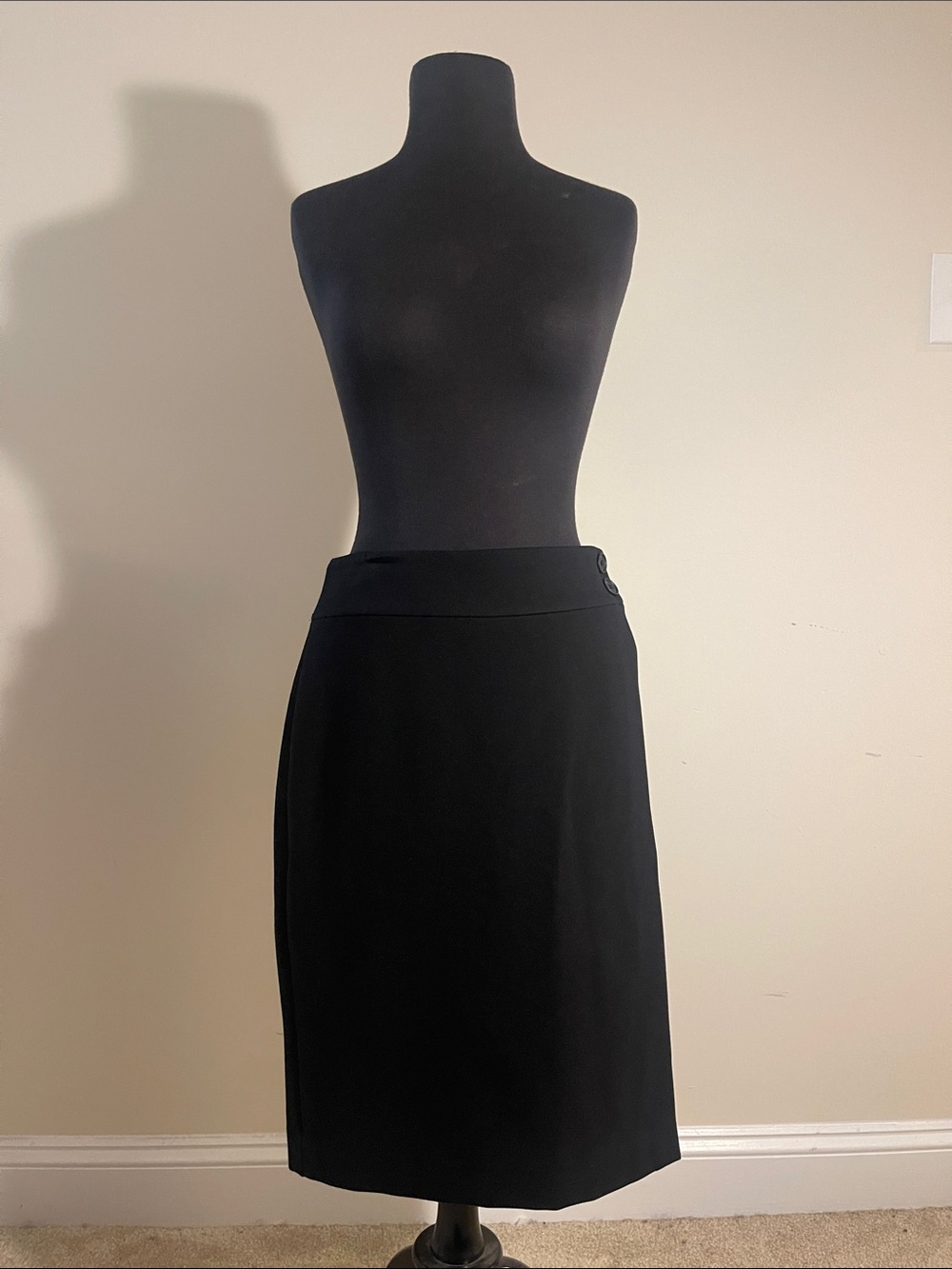 Calvin Klein Black Knee-Length Pencil Skirt